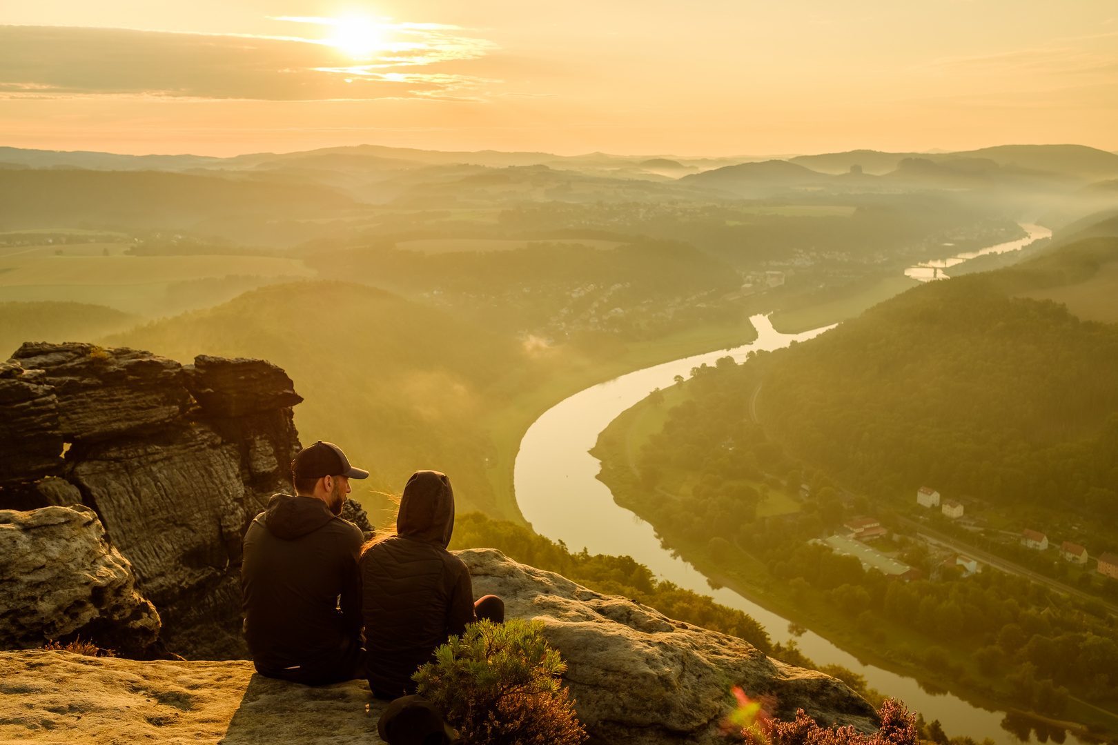 Blick auf die Elbe vom Lilienstein