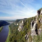 Blick auf die Elbe von der Bastei