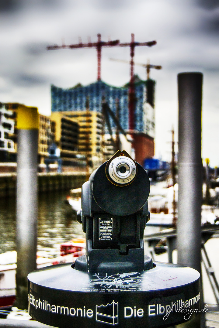 Blick auf die Elbphilharmonie Hamburg