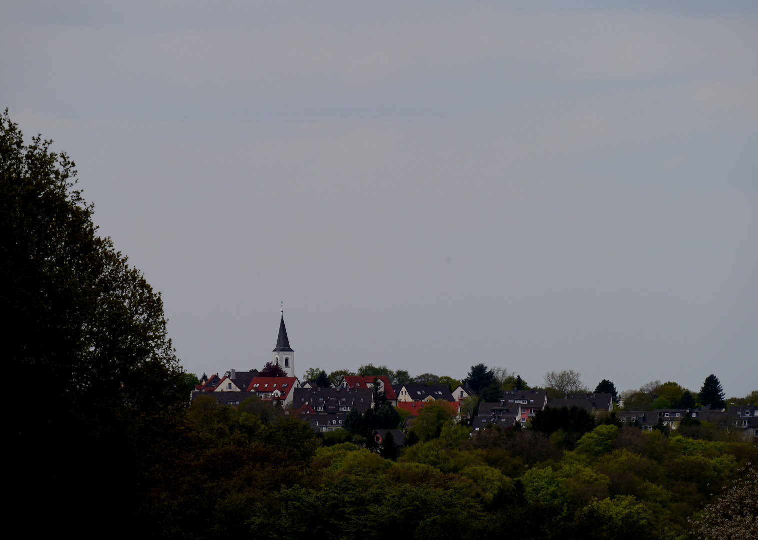 Blick auf die Evangelische Kirche in Solingen-Widdert von Witzhelden.