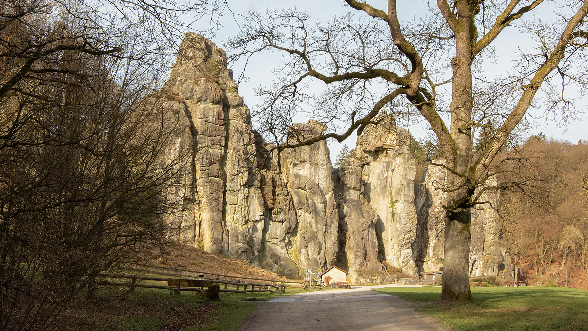 Blick auf die Externsteine