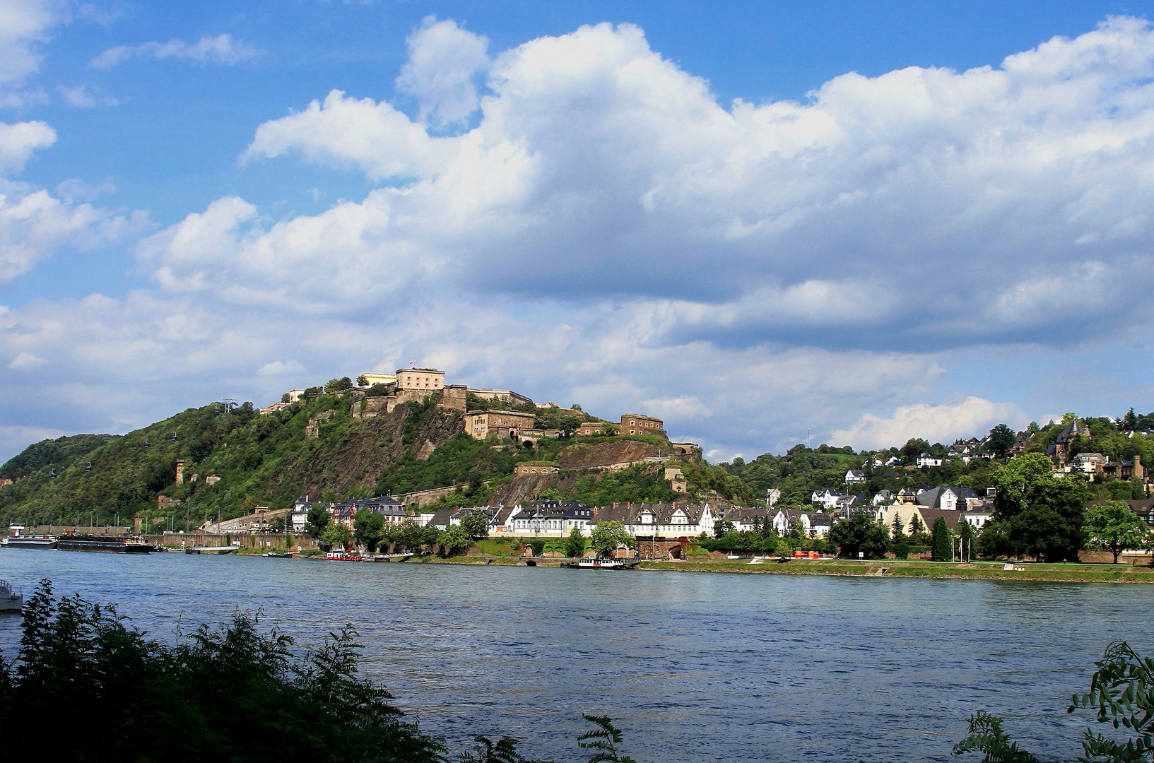 Blick auf die Festung Ehrenbreitstein