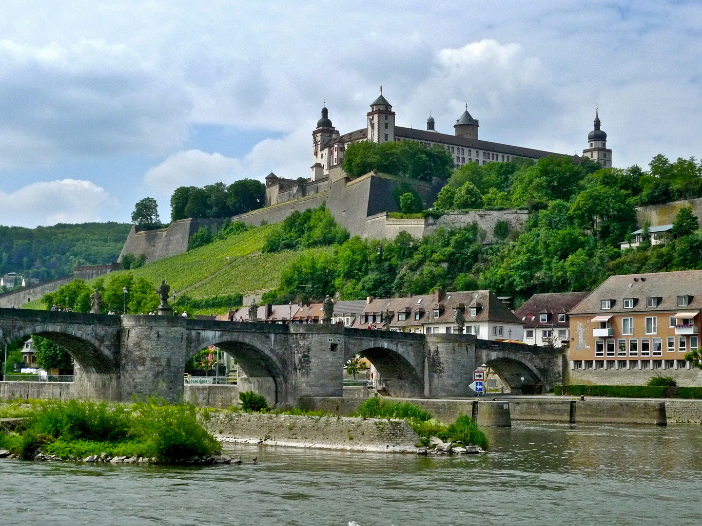 Blick auf die Festung in Würzburg