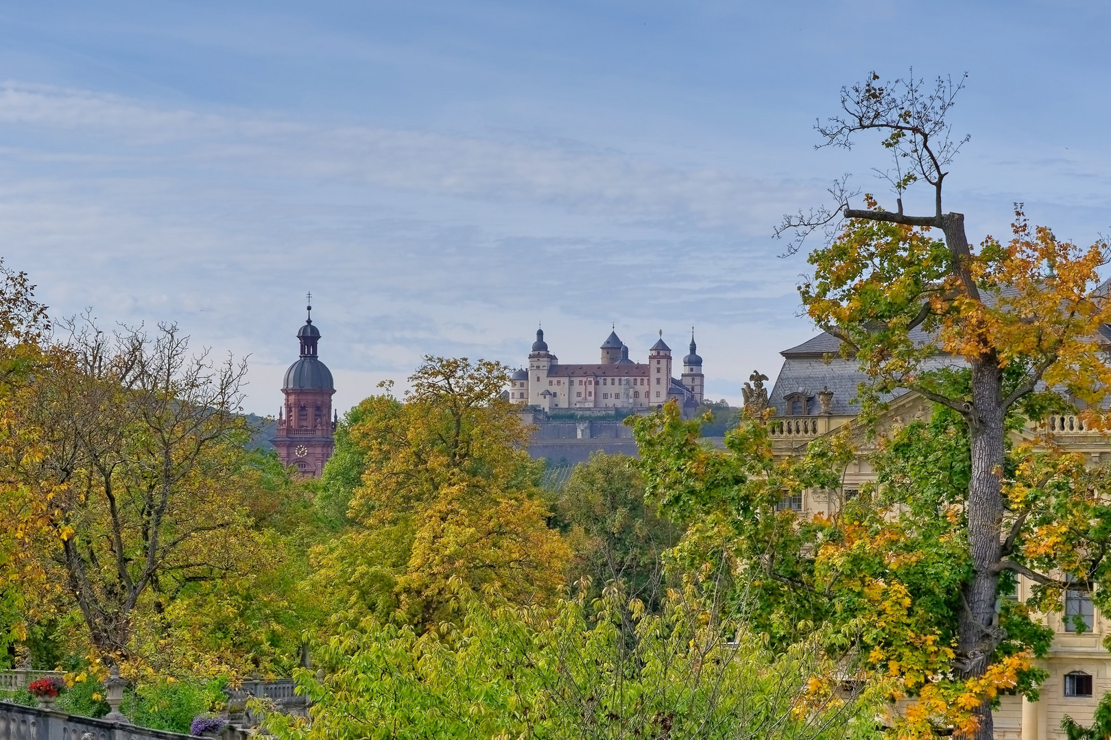 Blick auf die Festung Marienberg in Würzburg