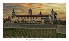 *** Blick auf die Festung Marienberg in Würzburg ***