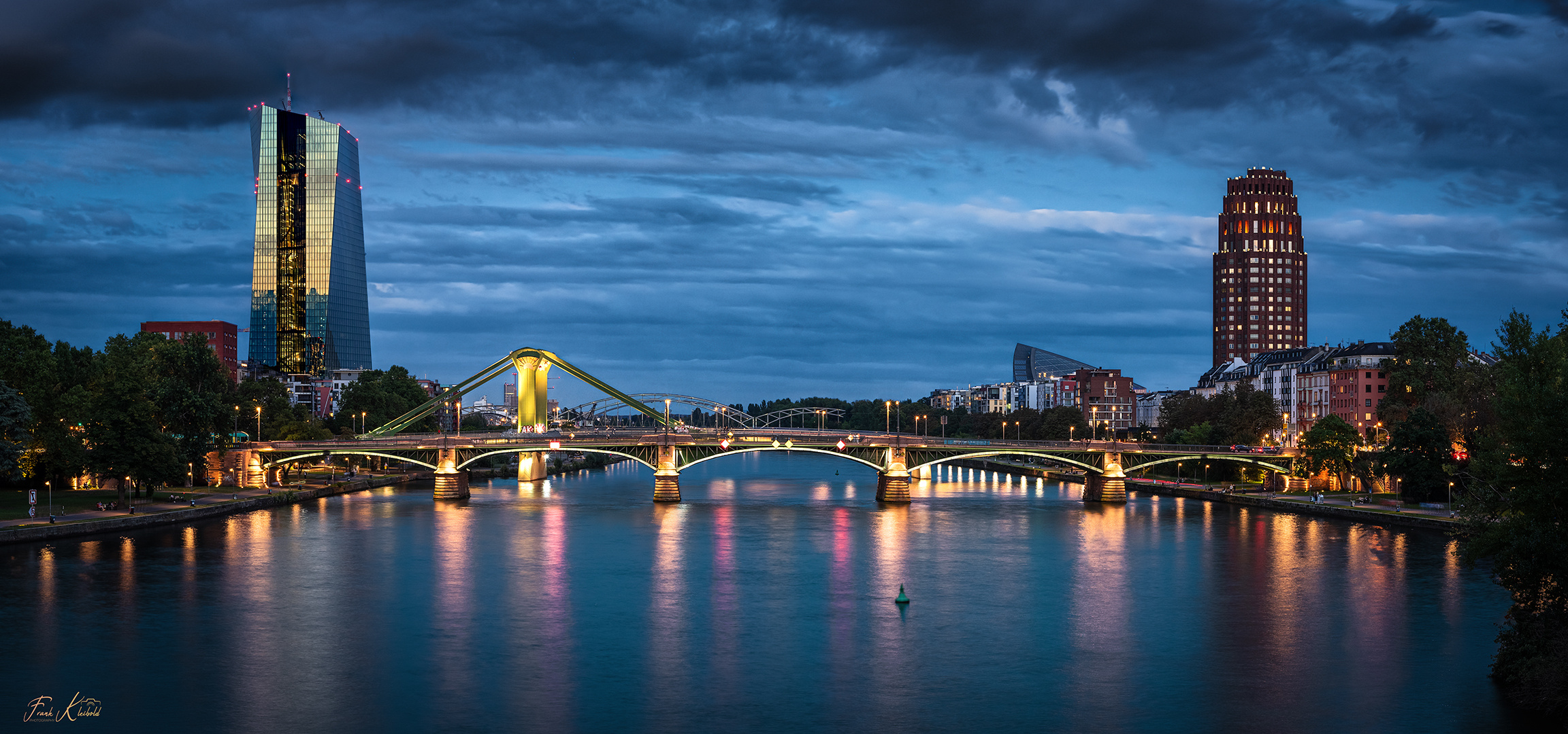 Blick auf die Flößer Brücke