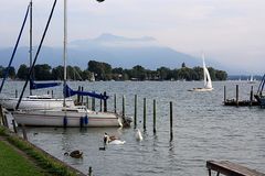 Blick auf die Fraueninsel im Chiemsee