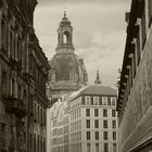 Blick auf die Frauenkirche vom Fürstenzug aus...