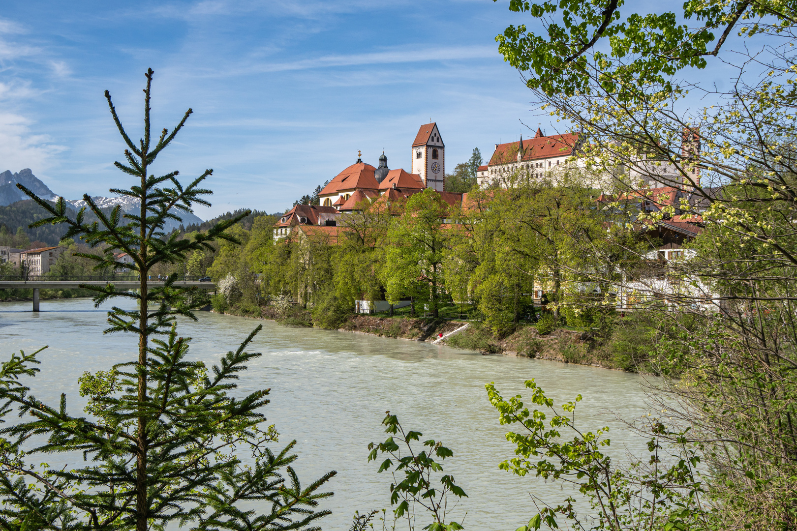 Blick auf die Füssener Altstadt