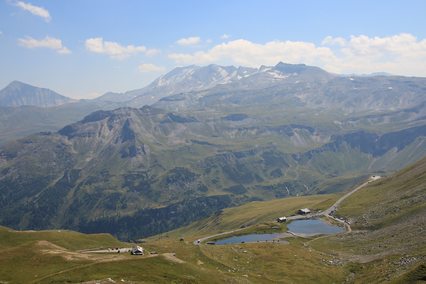 Blick auf die Fuscher Lacke und zum Mankeiwirt