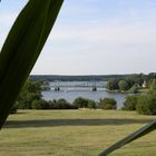 Blick auf die Glienicker Brücke vom Park Babelsberg