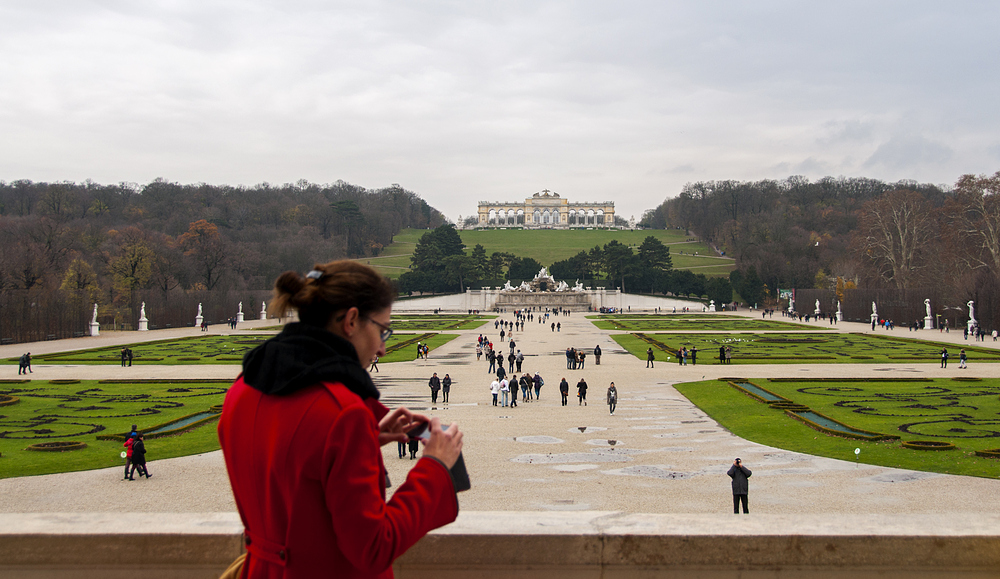 Blick auf die  Gloriette