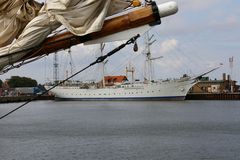 Blick auf die Gorch Fock...