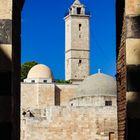 Blick auf die grosse Moschee auf der Zitadelle von Aleppo (Archivaufnahme 2009)