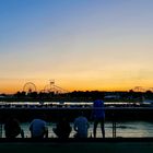 Blick auf die große Rheinkirmes - Sommer 2019