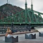 Blick auf die GRÜNE BRÜCKE von BUDAPEST