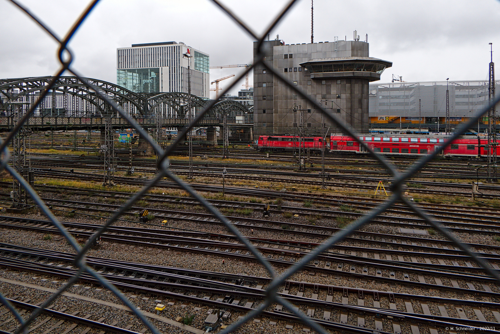 Blick auf die Hackerbrücke