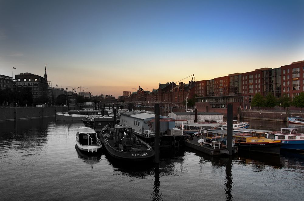 Blick auf die Hamburger Speicherstadt