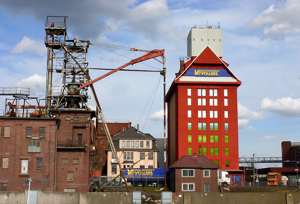 Blick auf die Hansa Mühle