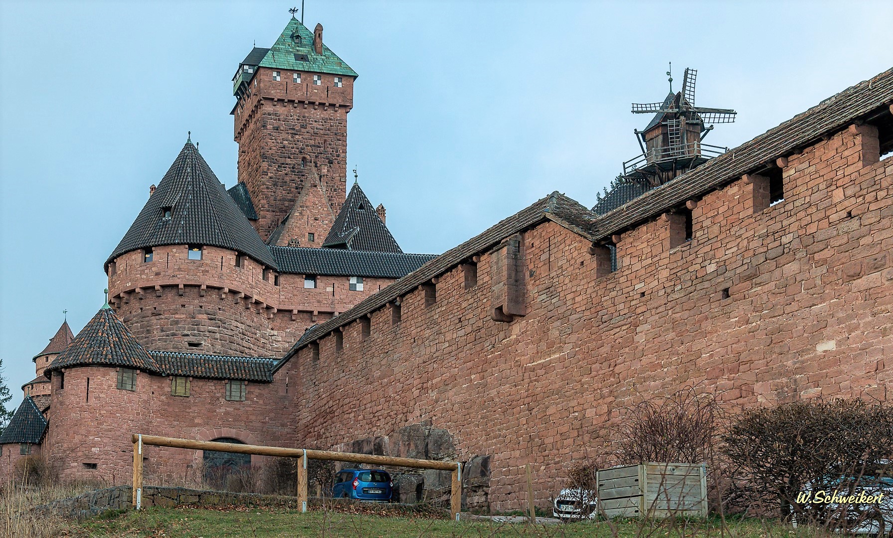 Blick auf die h.koenigsbourg fr. elsass