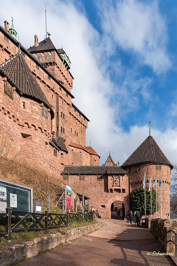 Blick auf die h.koenigsbourg fr. elsass