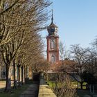 Blick auf die Hofkirche in Bruchsal