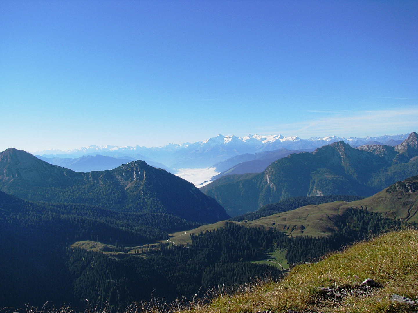 Blick auf die Hohen Tauern