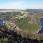 Blick auf die Hohenwarte-Talsperre...