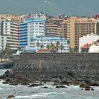 Blick auf die Hotelsünden in Puerto de la Cruz