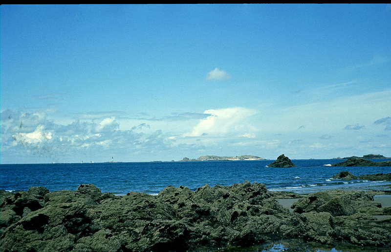 Blick auf die Ile Cecembre bei Dinard