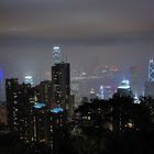 Blick auf die Innenstadt von Hong Kong Island (Sicht vom Peak)