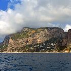 Blick auf die Insel Capri im Golf von Neapel