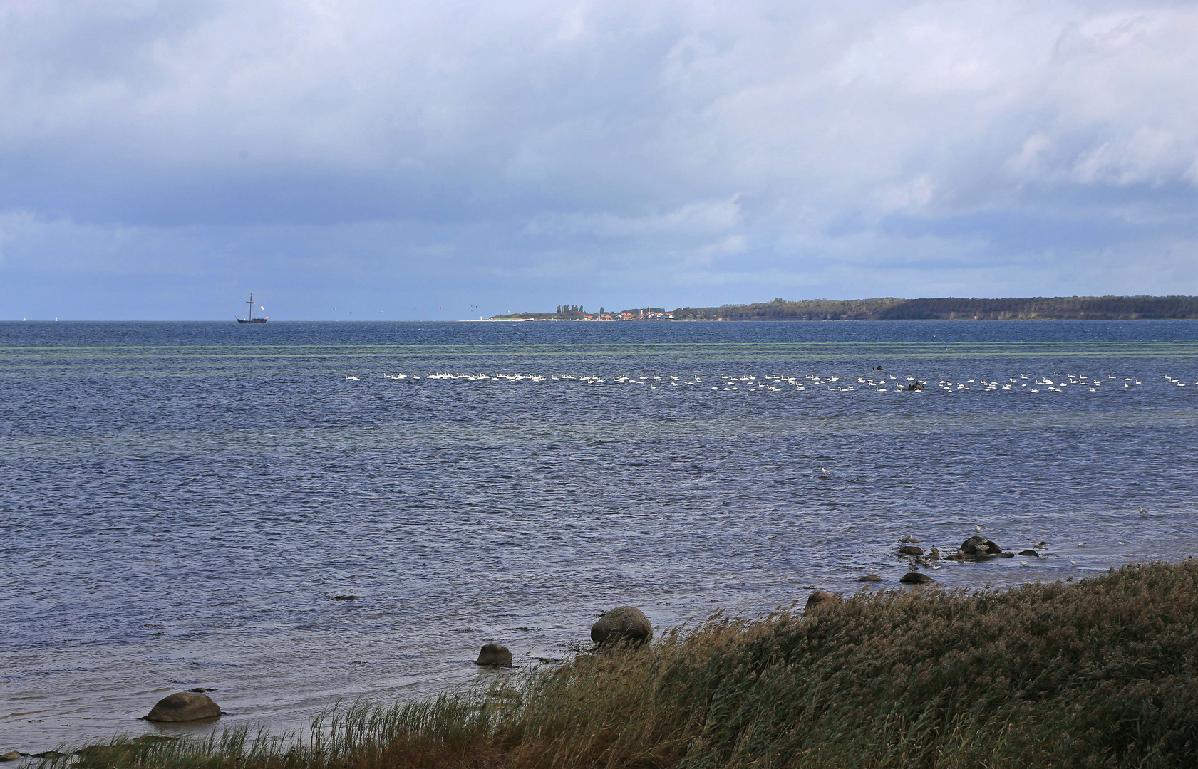 blick auf die insel poel