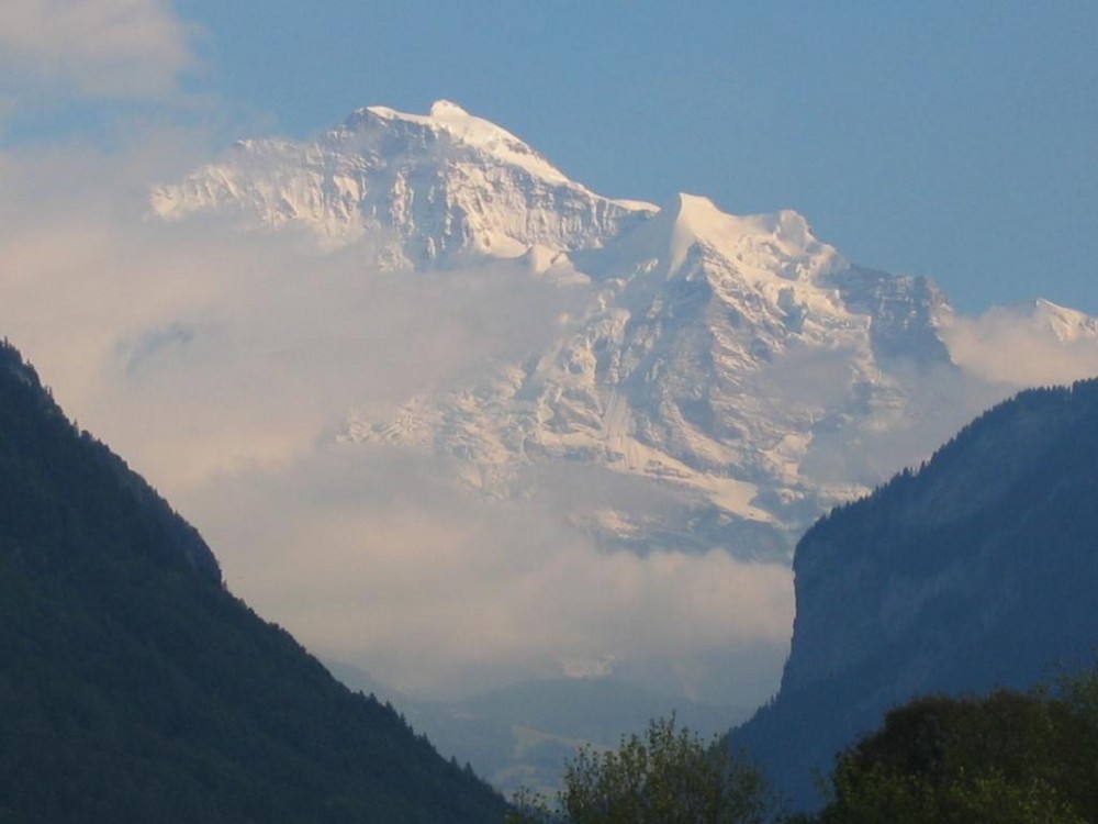 Blick auf die Jungfrau aus Interlaken