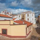 Blick auf die Kathedrale in Silves, Algarve, Portugal