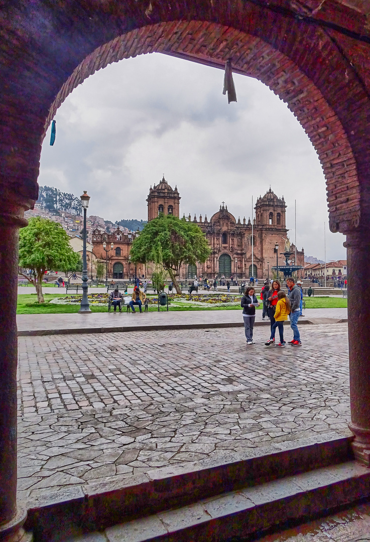 Blick auf die Kathedrale von Cusco