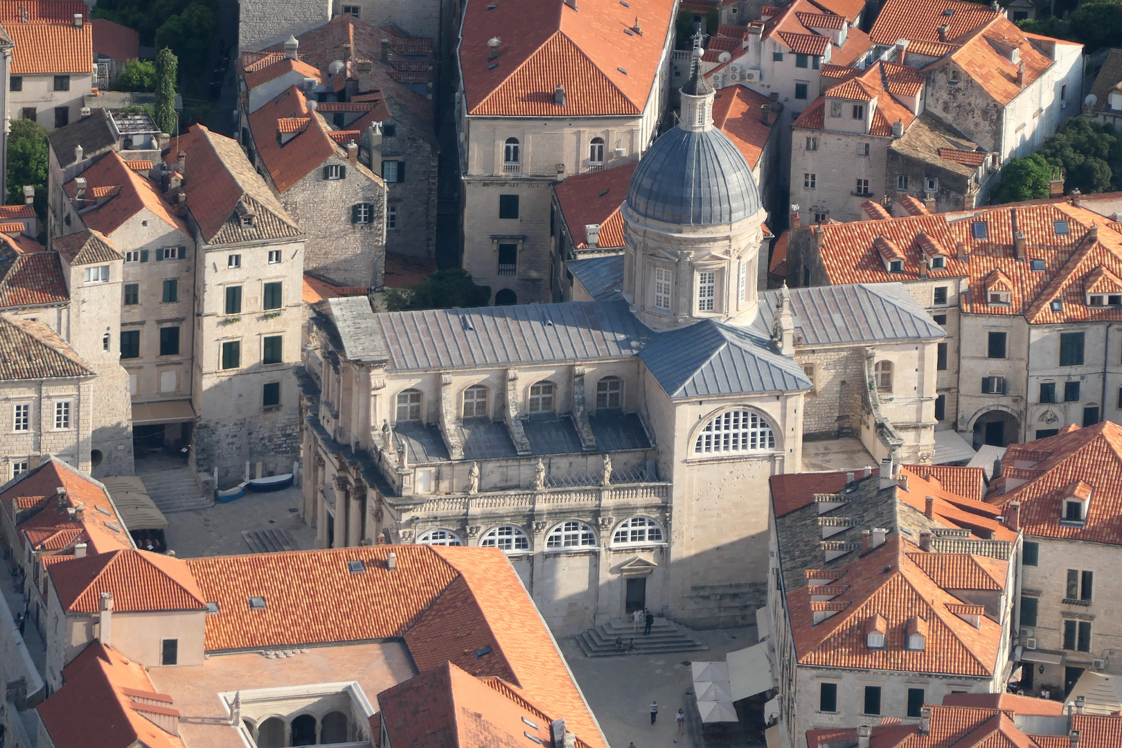 Blick auf die Kathedrale von Dubrovnik