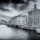 Blick auf die Kibbelstegbrücke und Jungfernbrücke in HH