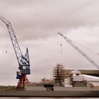 blick auf die kieler werft