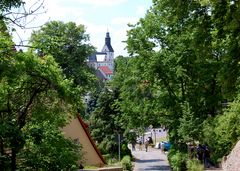 Blick auf die Kirche…