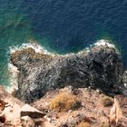 Blick auf die Klippen und aufs Meer