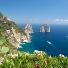 Blick auf die Klippen von Capri