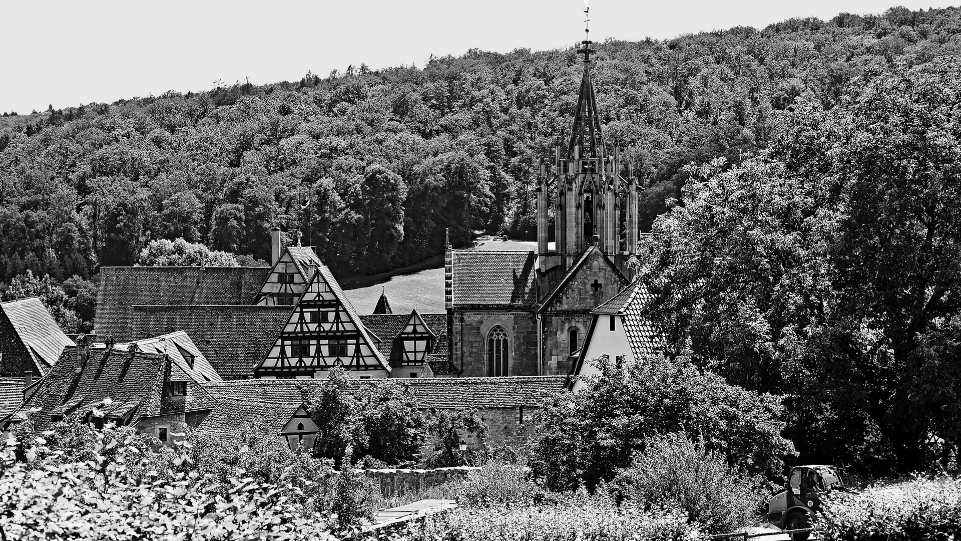 Blick auf die Klosteranlage Bebenhausen 