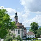 Blick auf die Klosterkirche Birnau