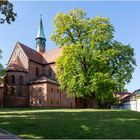 Blick auf die Klosterkirche St. Marien im Kloster Lehnin