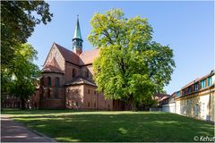 Blick auf die Klosterkirche St. Marien im Kloster Lehnin