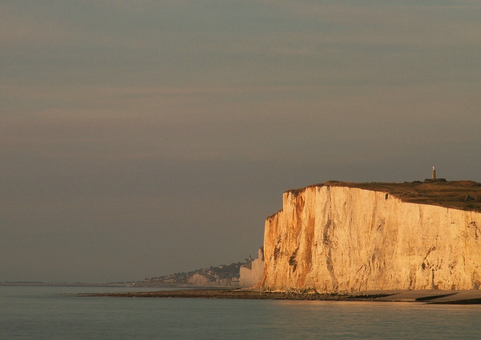 Blick auf die Kreidefelsen von Mers les Bains (Normandie)