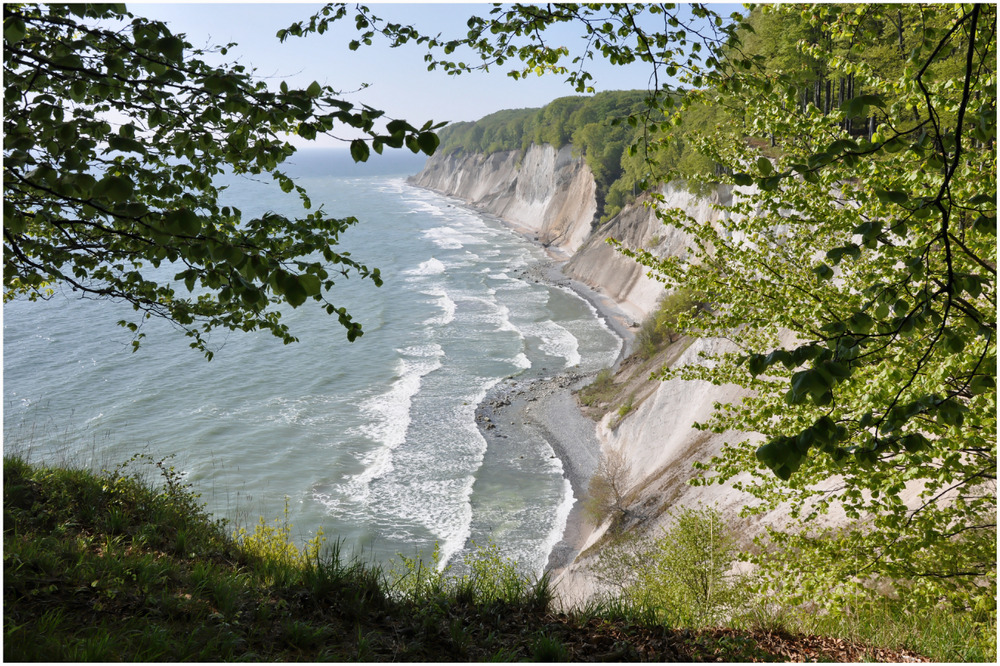 Blick auf die Kreidenfelsen