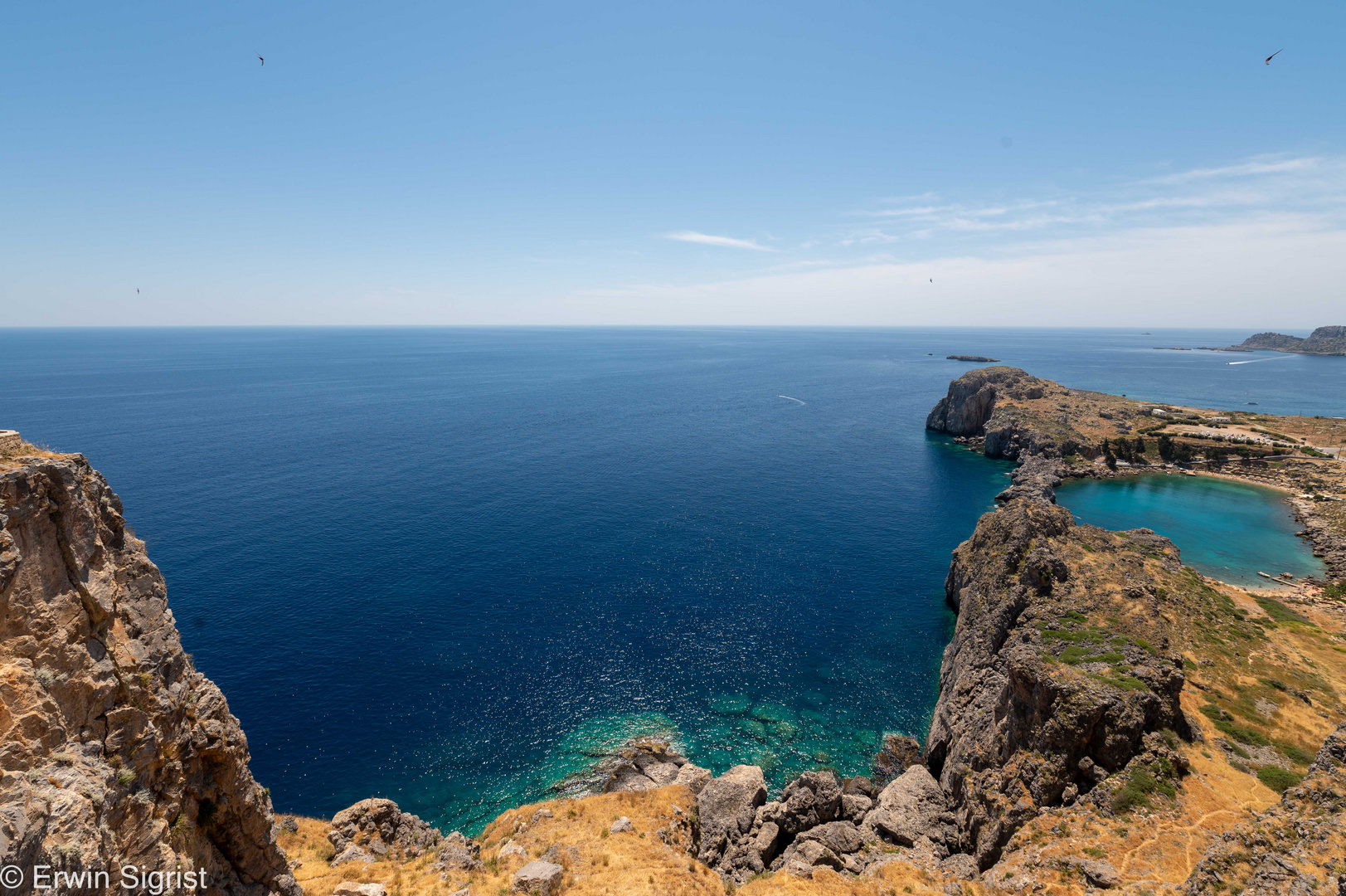 Blick auf die Küste vor Lindos - Rhodos (Griechenland)