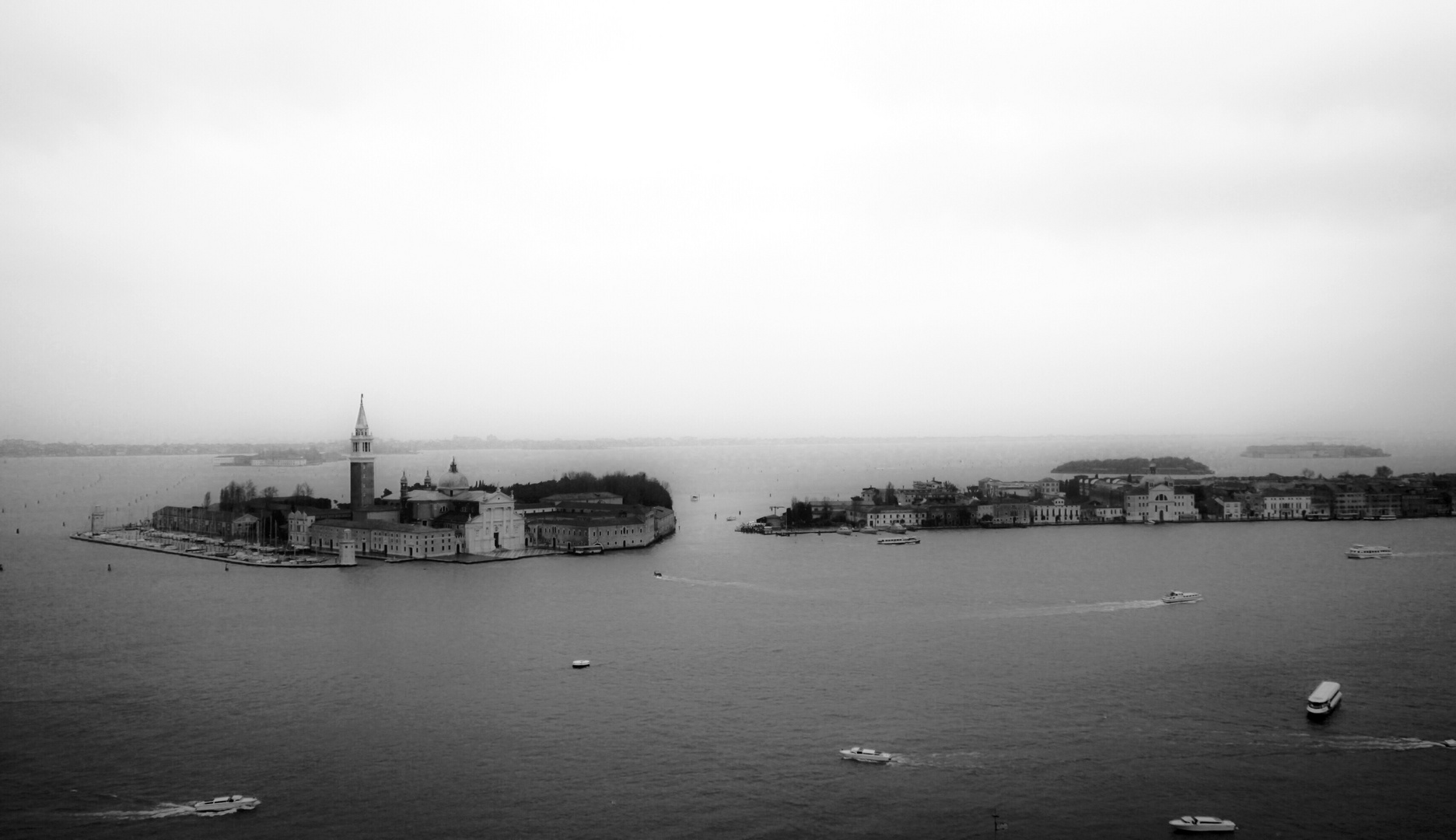 Blick auf die Lagune von Venedig